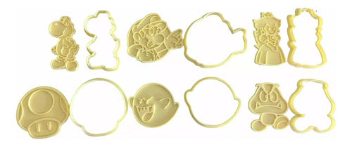 Mario Bross Fondant Cookie Cutter Kit 2