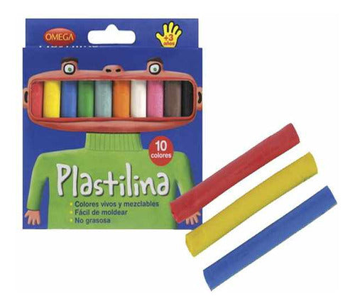 Omega Plasticine X10 Colors Serviciopapelero 0