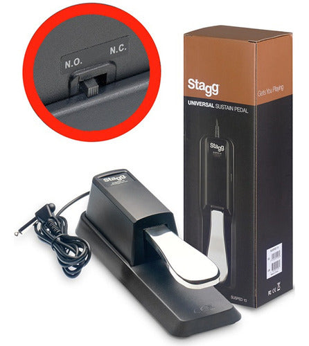 Stagg Pedal De Sustain Tipo Piano Cambio De Polaridad 0