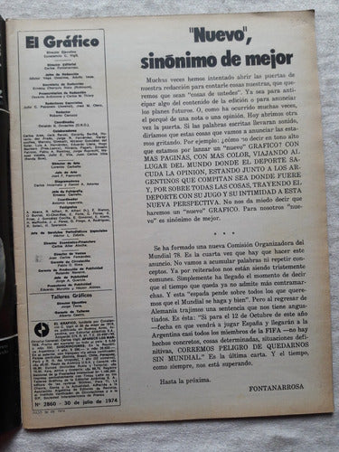 El Gráfico Nº 2860 Año 1974 River San Martin Mdza Talleres 1