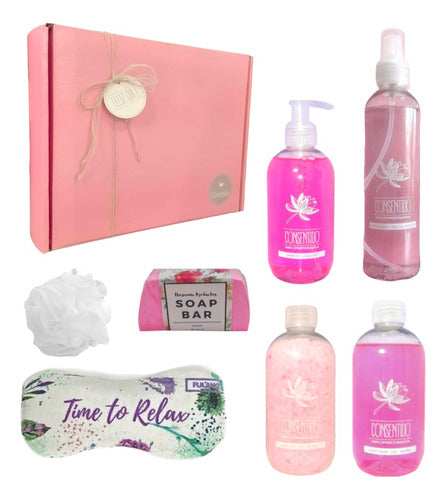 Zen Roses Spa Gift Box - Relaxation and Pampering Set for Her - Kit Caja Regalo Mujer Box Zen Rosas Spa Set N08 Feliz Día