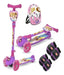 Sebigus Princess Scooter with Lights, Helmet, Knee and Elbow Pads - Foldable 7