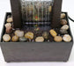 Nature's Mark Tabletop Water Fountain 25cm Tall Waterfall with Rocks LED Light 2