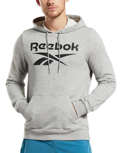 Reebok Hoodie for Men - Ri Ft Big Logo AR Grs 1