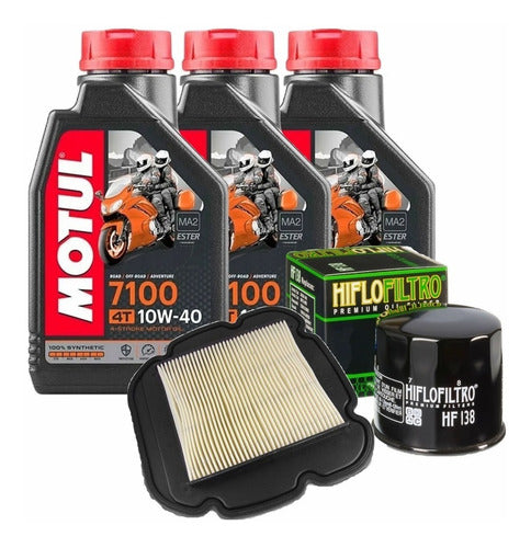 Kit Suzuki Vstrom 1000 Filtros Aceite Aire + 3ltr 7100 10w40 0