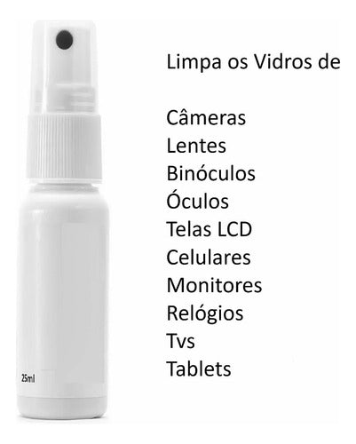 Borrifador 25ml Pronto Uso P/ Limpeza Lentes Fujinor Spray 4