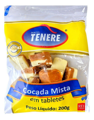 1 Cocada Mista Em Tabletes 200g - Doces Tenére 0