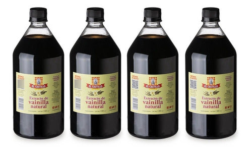 El Castillo Natural Vanilla Extract 1L Pack of 4 0