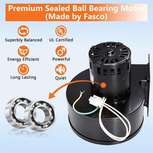 Criditpid Replacement Convection Blower for Stove 3