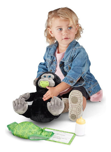 Melissa & Doug 11-Inch Baby Gorilla Plush Toy 1