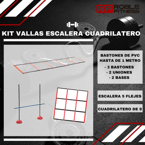 Coordination Barrier Kit + Ladder Training Quadrilateral 2