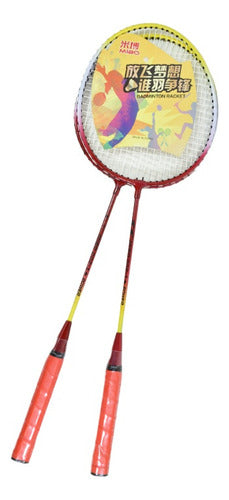 Set Raquetas 2 Piezas. De Bádminton Con Funda 2