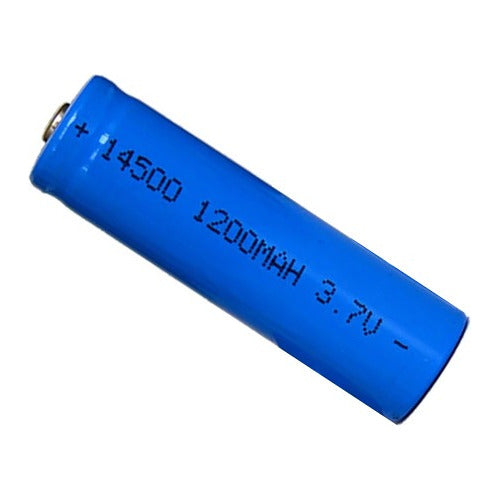 Genérica 1 Pila Bateria 14500 3.7V 1200 mAh Con Teton Recargable 0