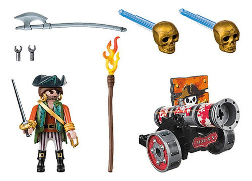 Playmobil Pirate with Cannon Launching Skull Battle #70415 2