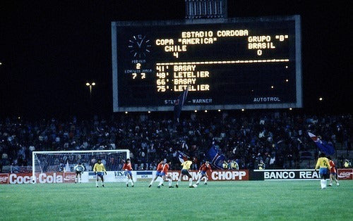 Chile Copa America 1987 Retro Jersey Shirt Brazil Thrashing 5