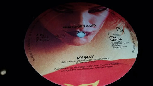 Nina Hagen Band My Way Vinilo Maxi Limited Germany 1980 1