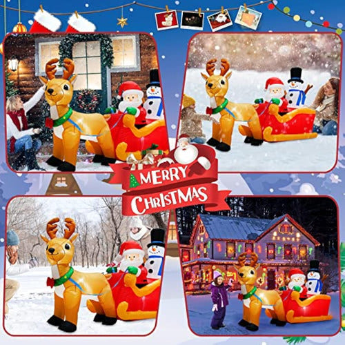 Danxilu 6.6 Feet Inflatable Christmas Santa Claus 2