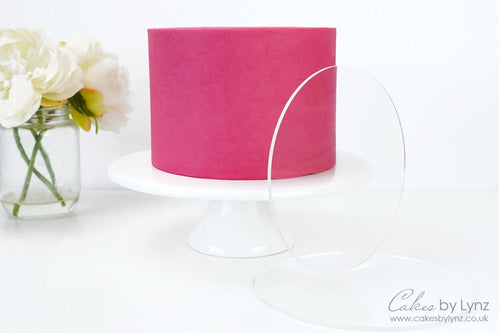 Acrylic Cake Disc Set 32 cm | Ganache - Perfect Edge Tool 3