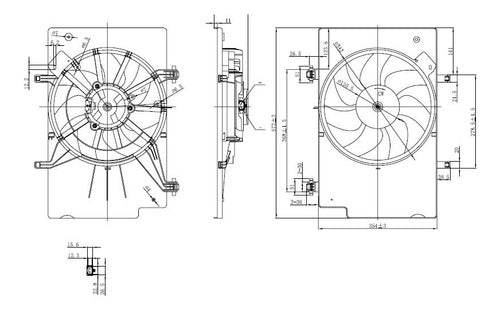 M&H Electro Ventilador Ford Fiesta Kinetic 1.6/2.0 1