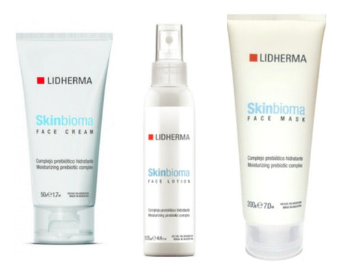 Kit X3 Skinbioma Locion,crema Y Mascara Lidherma Prebioticos 0