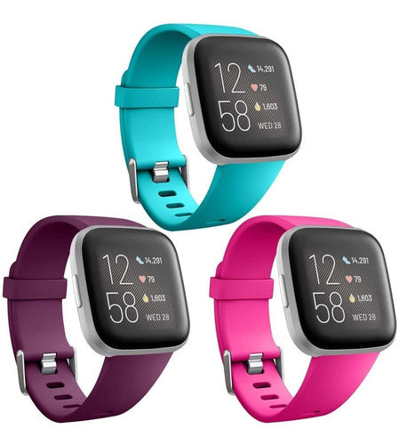 3 Mallas Large P/ Reloj Fitbit Versa, 2, Lite Color Img Ptf 0