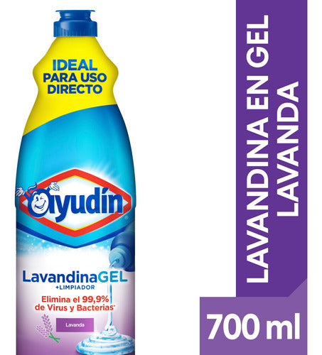 Pack X 12 Unid. Lavandina  Gel Flolav 700 Ml Ayudin Lavandi 1