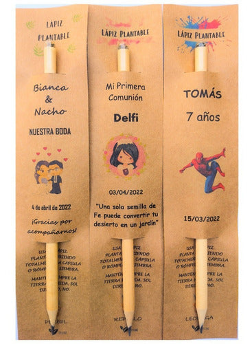 GRAINE 35 Eco-Friendly Plantable Personalized Pencils Souvenir 0