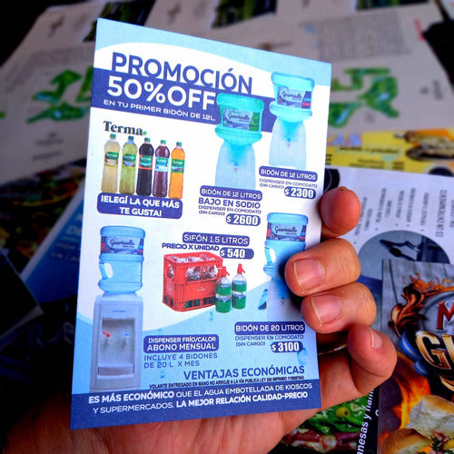 Gráfica VALSOR 5000 Flyers / Brochures 10x15 Full Color, Double-Sided, 120g 2