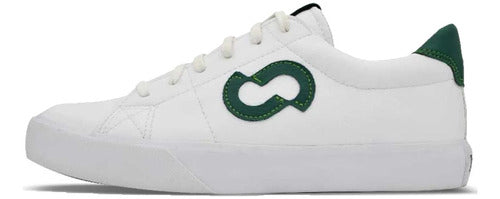 John Foos Unisex Lifestyle Sneakers 176 Duo White-Green 1