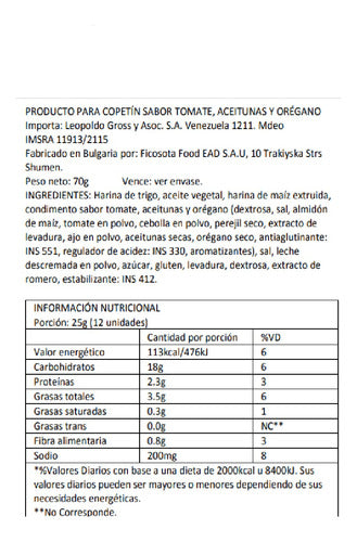 Tostadas Mini Tomate Y Oliva Maretti 140 Grs. 1