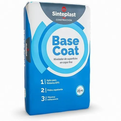 Sinteplast Base Coat 25 Kg Mortero Nivelador Superficies 0