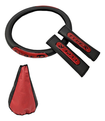 Grupo Dago Fiat Toro Steering Wheel Cover, Seat Belt Covers, Gear Shift Cover 0