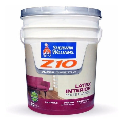 Sherwin Williams Latex Z10 Interior Supercubritivo Antihongo 20 Lt Prestigio 0