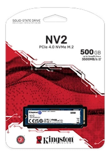 Kingston Nv2 Ssd Nvme 500gb Snv2s/500g Mtz 2