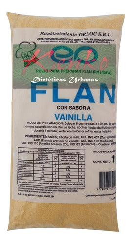 Flan Sabor Vainilla 1kg (Orloc) Kenko Dieteticas / Almagro 0