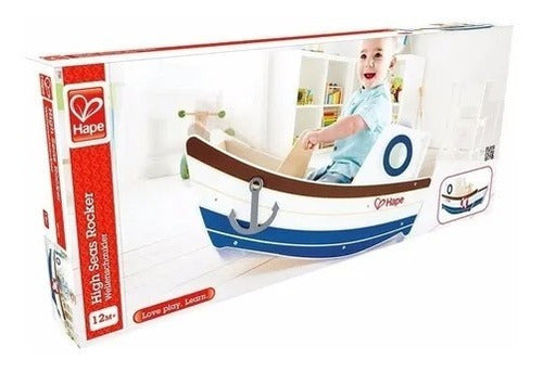 Juego Barco Mecedor Niños/bebes De Madera Hp0145 Impobarato 1