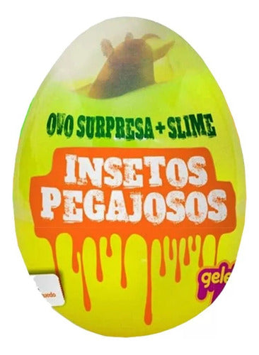 Isakito Slime Huevo Sorpresa 98 Gr Insectos Pegajosos 1