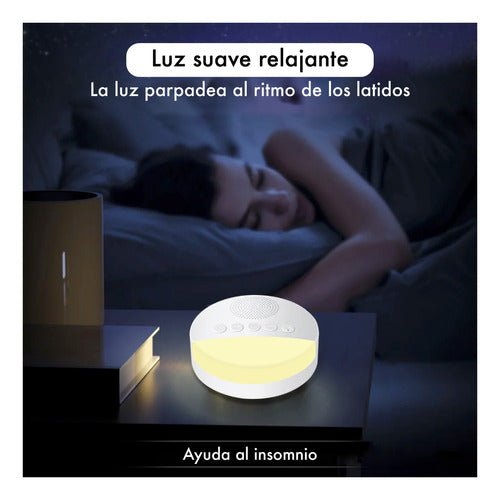 Maquina Ruido Blanco Para Dormir Con Luz De Noche 3