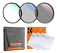 46mm Lens Filter Kit UV/CPL/ND + Cleaning Pencil + Bag 0