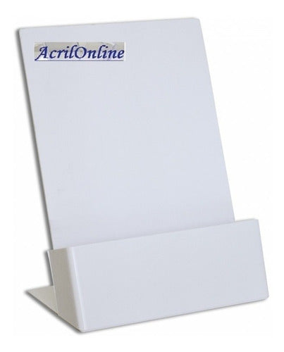 Acrilonline 30 Plastic Brochure Holders White 15x20 Cm Offer 0