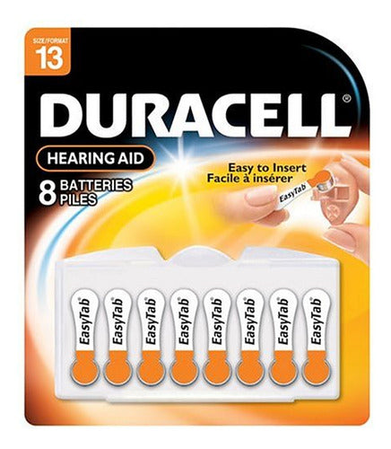 Duracell Da13b8 - Hearing Aid Battery (1.4V, Zinc), Black 0