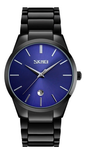 Reloj Hombre Skmei 9140 Analogico Acero Fecha Impacto Online 2