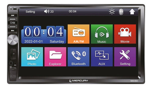 Mercury 7-Inch Bluetooth Touch Screen Android Mirror Stereo 0