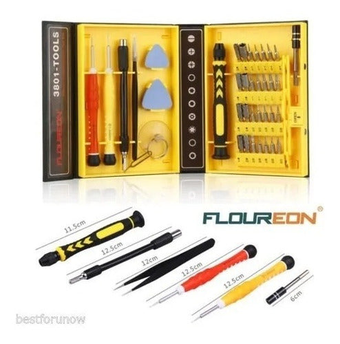 Floureon 38 in 1 Mobile Repair Tool Kit for iPhone, iPad, Samsung, and More 1