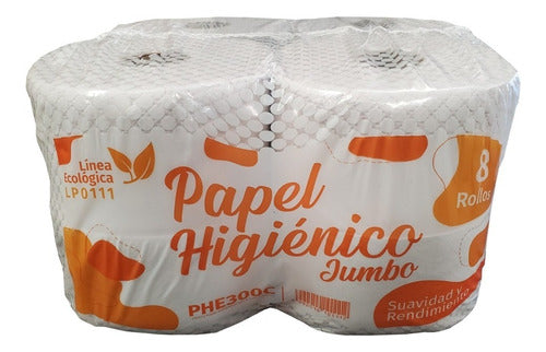 Papel Higienico Blanco 300 X8 Un Jumbo Liviana Linea Naranja 0