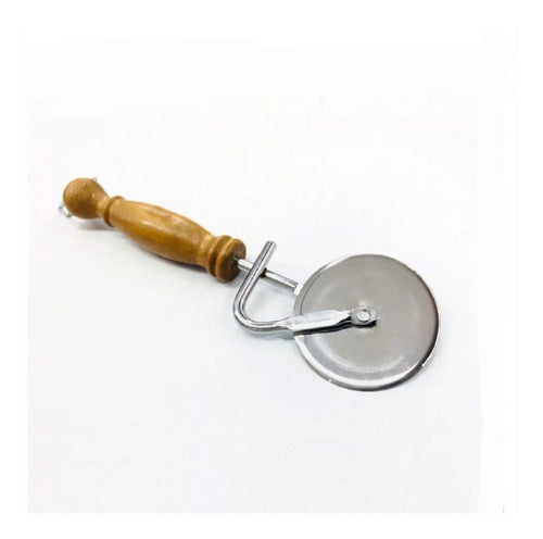 Professional Wooden Handle Pizza Cutter by Cosmos 2
