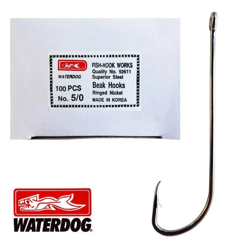 Waterdog Hooks Tararira 92611-5/0 X 100 Long Shank 6.7 Cm 1