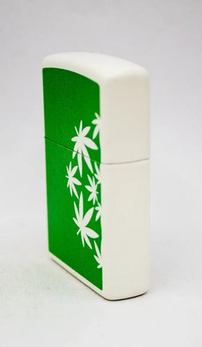 Zippo Weed Leaves Design Original Garantia 28547 1