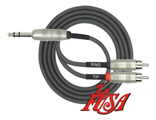 Kirlin Audio Cable RCA to TRS Plug Y-344 04ft 0