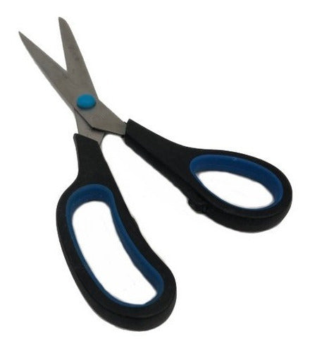 Large Steel Scissors 23cm Black with Red 0